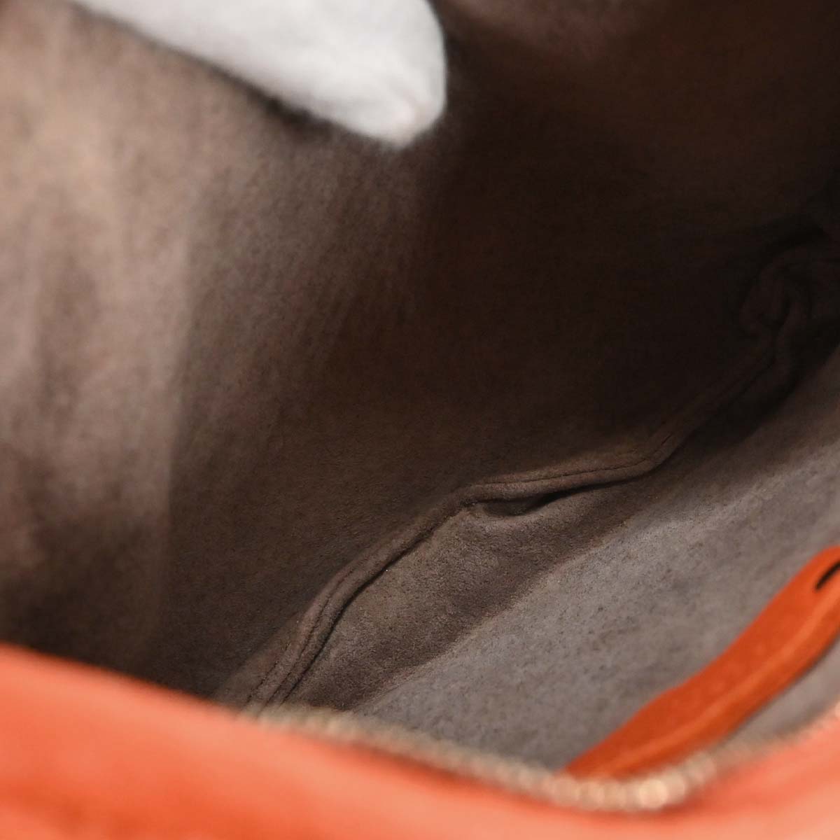 Bottega Veneta Orange Lambskin Intrecciato Hobo Handbag