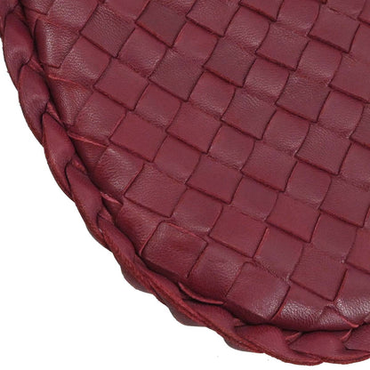 Bottega Veneta Bordeaux Lambskin Intrecciato Hobo Handbag