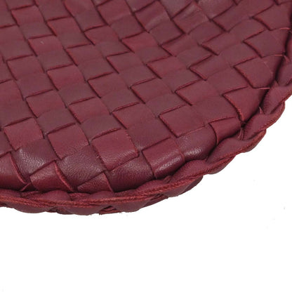 Bottega Veneta Bordeaux Lambskin Intrecciato Hobo Handbag