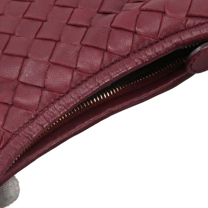 Bottega Veneta Bordeaux Lambskin Intrecciato Hobo Handbag