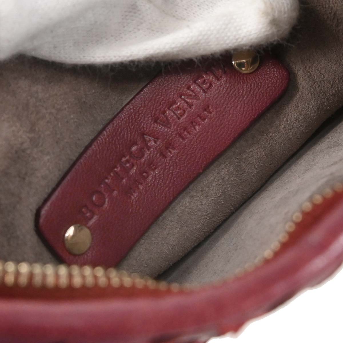 Bottega Veneta Bordeaux Lambskin Intrecciato Hobo Handbag