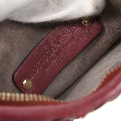 Bottega Veneta Bordeaux Lambskin Intrecciato Hobo Handbag