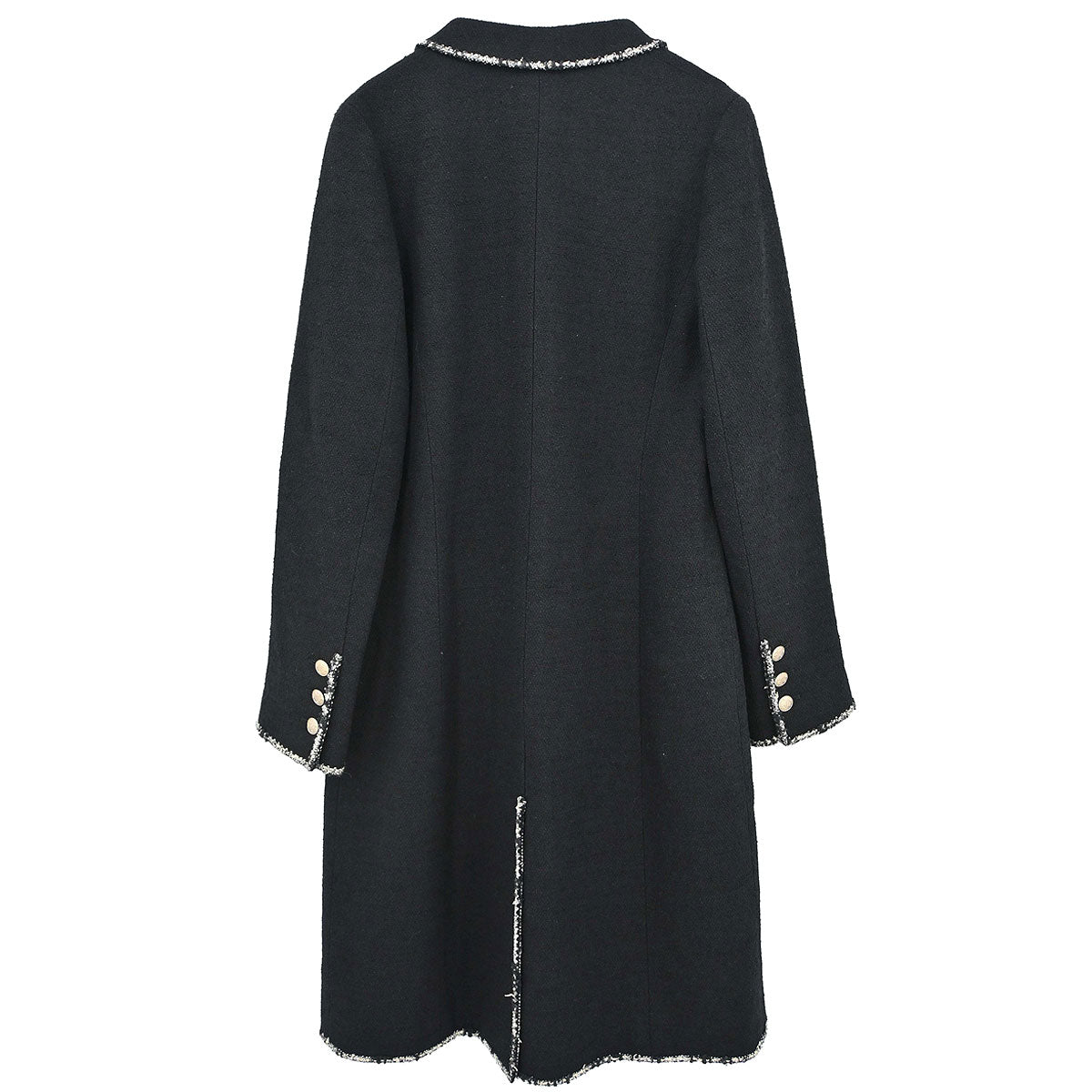 Chanel 2005 Black Emblem Double Breasted Coat #38