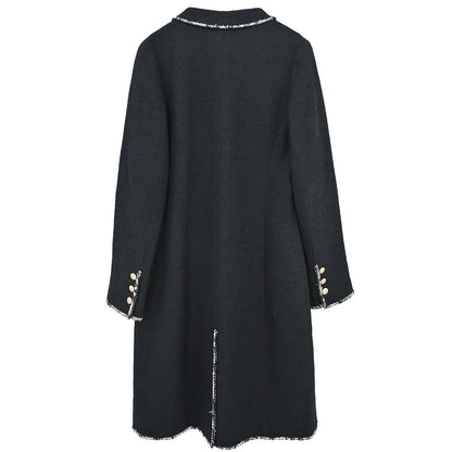 Chanel 2005 Black Emblem Double Breasted Coat #38