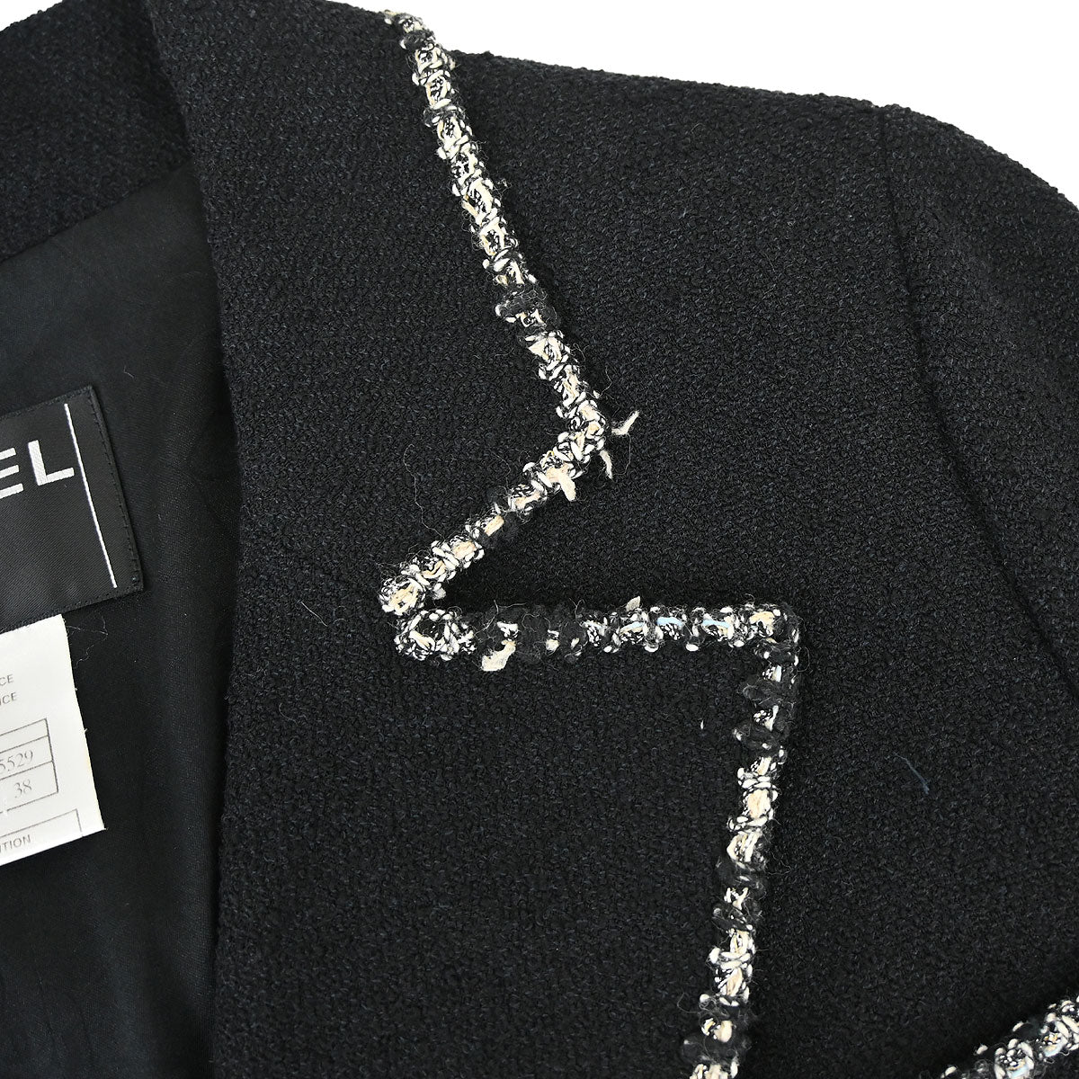 Chanel 2005 Black Emblem Double Breasted Coat #38