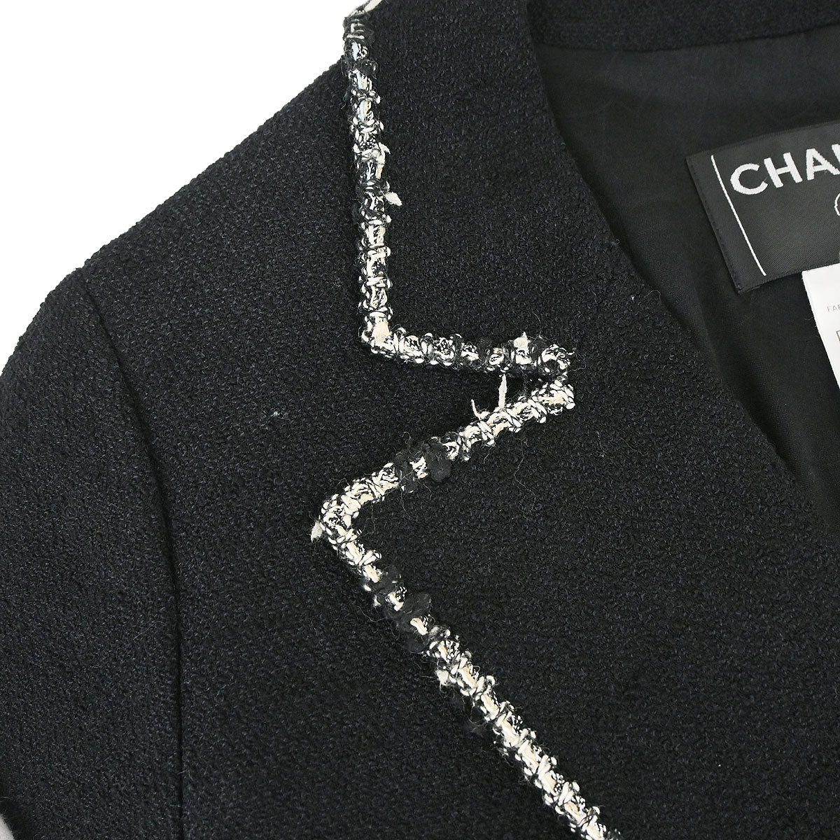 Chanel 2005 Black Emblem Double Breasted Coat #38