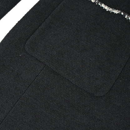 Chanel 2005 Black Emblem Double Breasted Coat #38