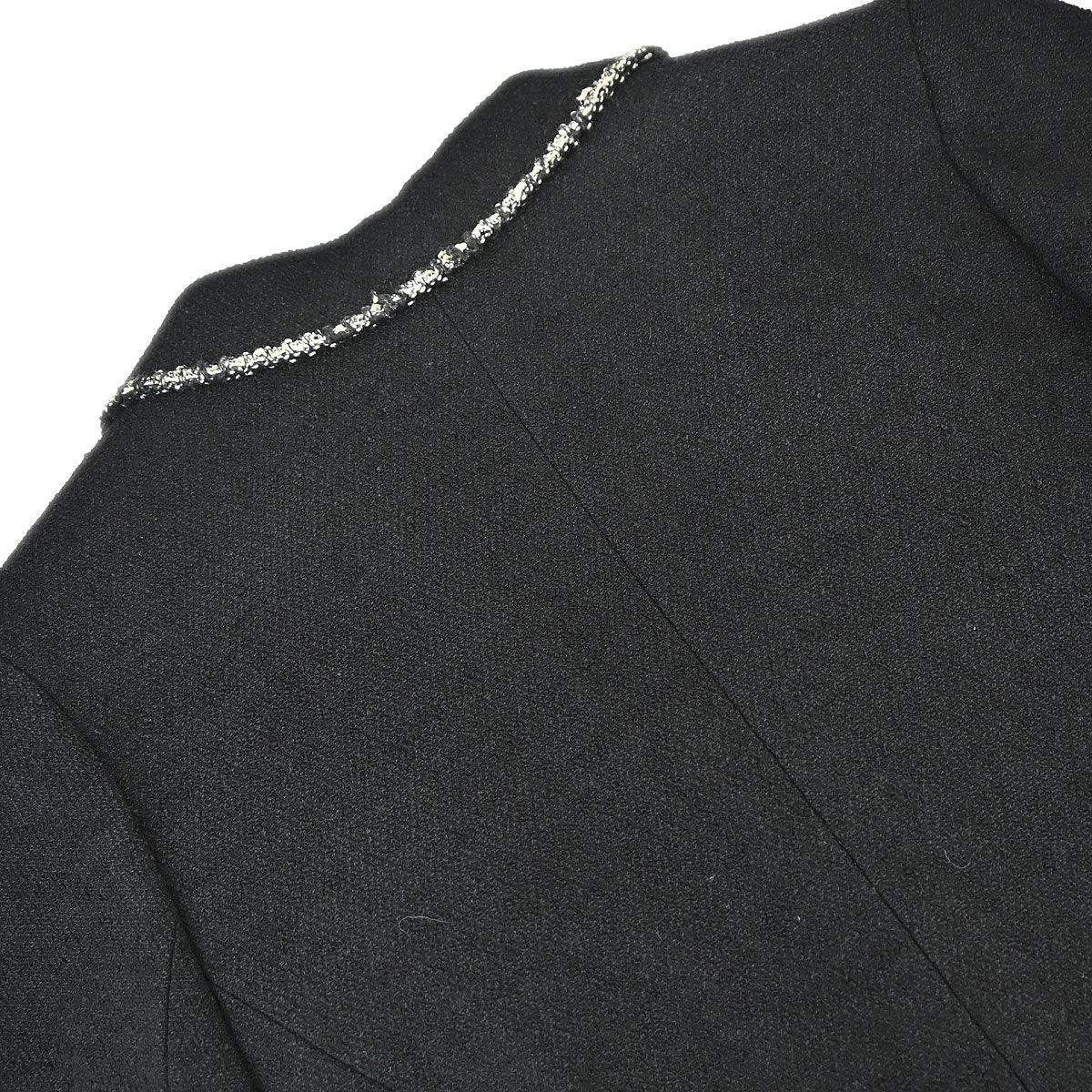 Chanel 2005 Black Emblem Double Breasted Coat #38