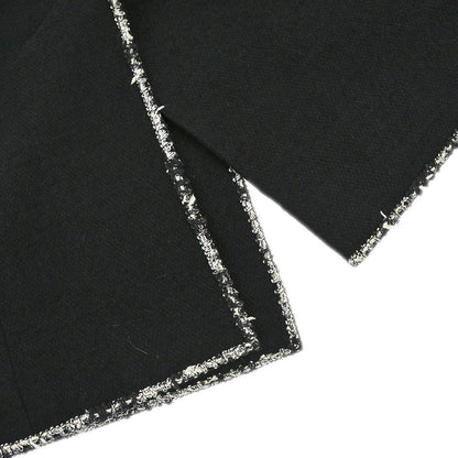 Chanel 2005 Black Emblem Double Breasted Coat #38