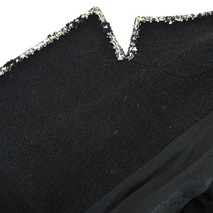 Chanel 2005 Black Emblem Double Breasted Coat #38
