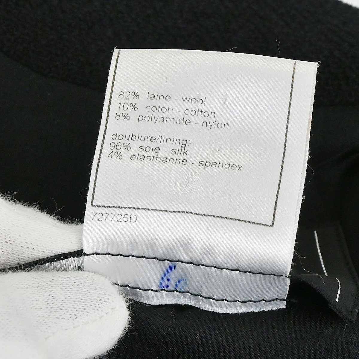 Chanel 2005 Black Emblem Double Breasted Coat #38