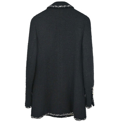 Chanel 1994 Double Breasted Jacket Black #38