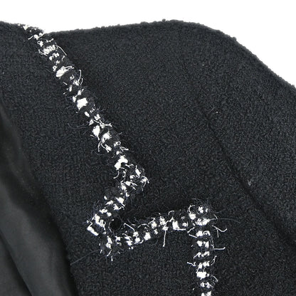 Chanel 1994 Double Breasted Jacket Black #38