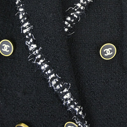 Chanel 1994 Double Breasted Jacket Black #38