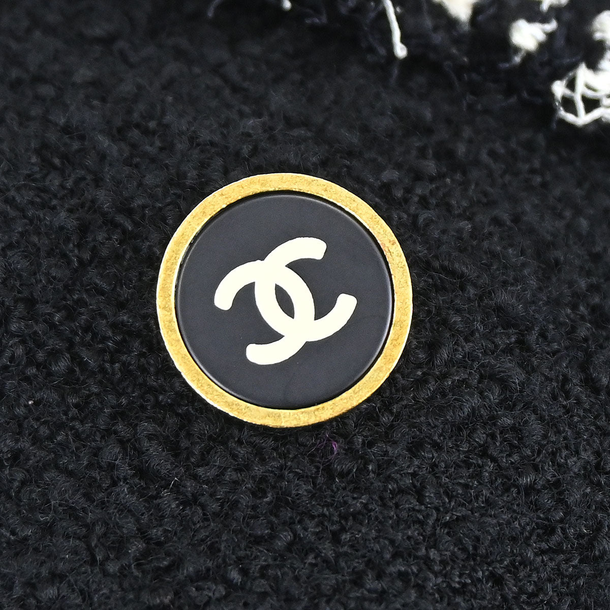 Chanel 1994 Double Breasted Jacket Black #38