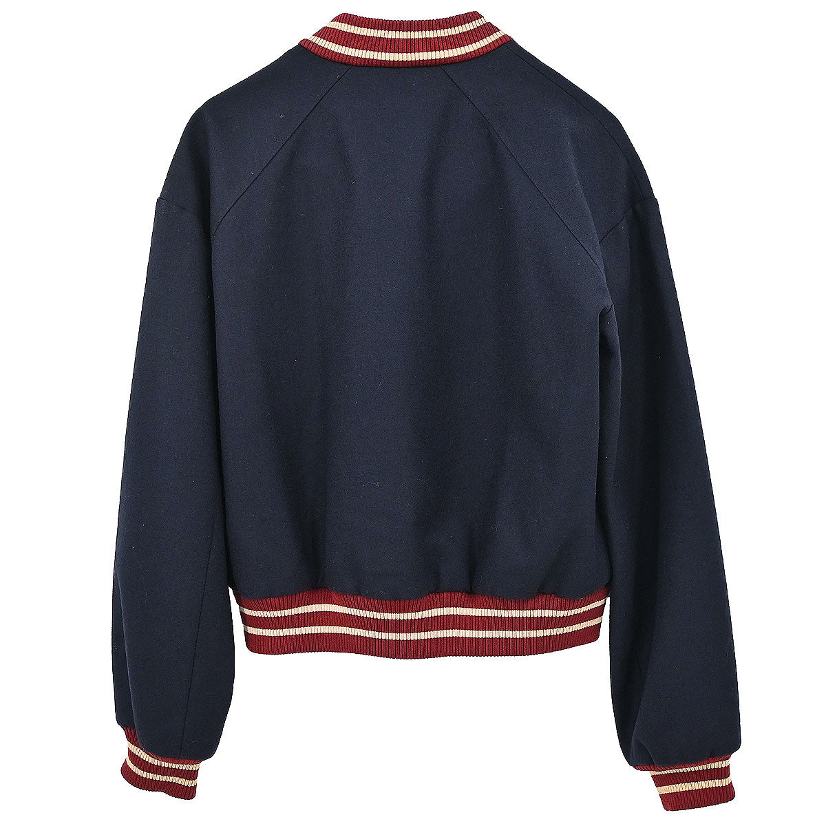 Chanel 2004 Sport Line Spring Letterman Bomber Jacket Navy #38