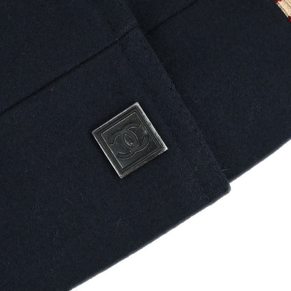 Chanel 2004 Sport Line Spring Letterman Bomber Jacket Navy #38