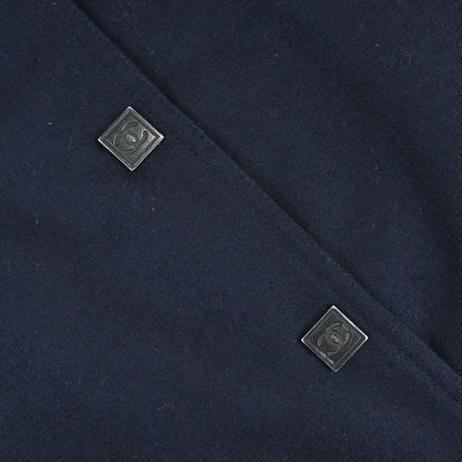 Chanel 2004 Sport Line Spring Letterman Bomber Jacket Navy #38