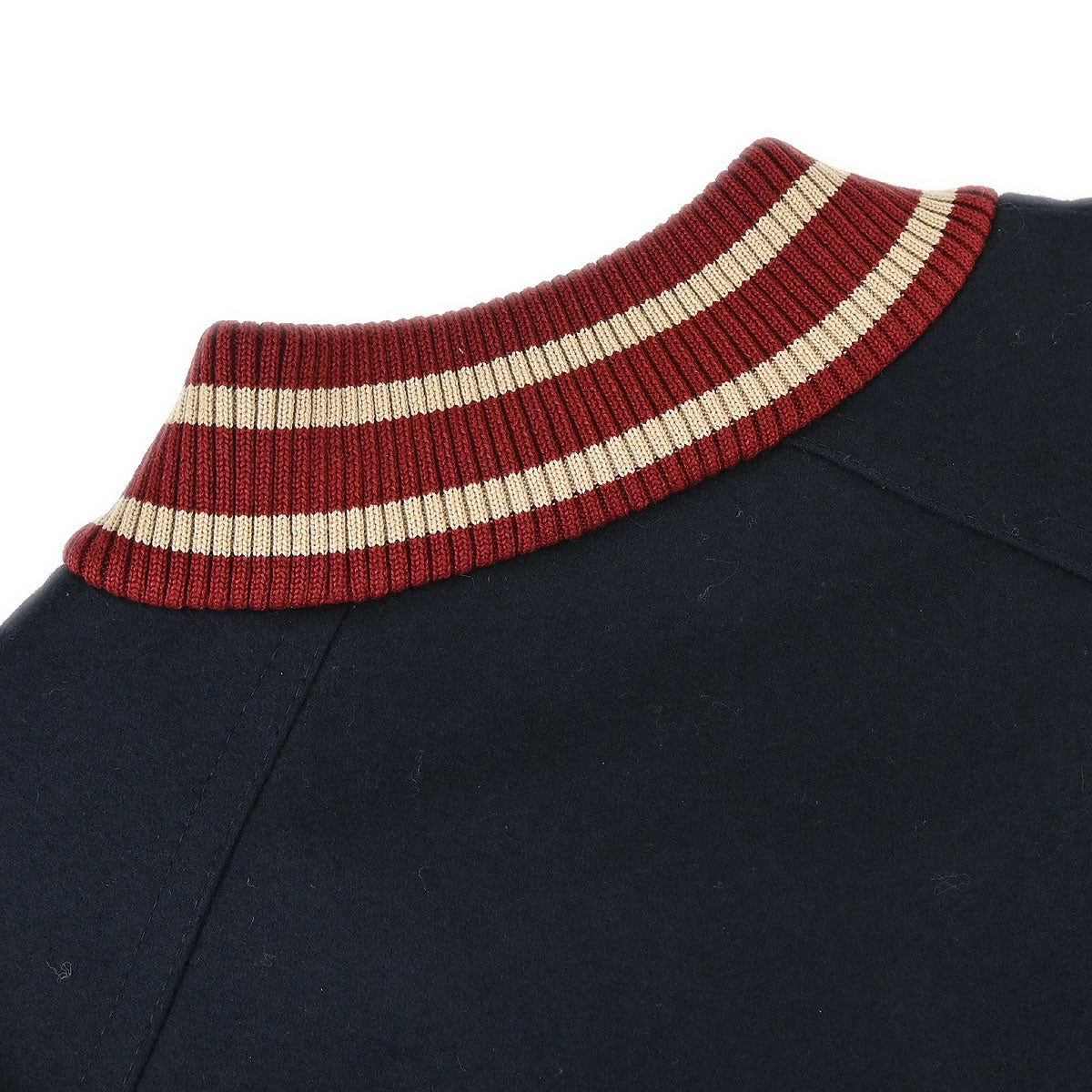 Chanel 2004 Sport Line Spring Letterman Bomber Jacket Navy #38