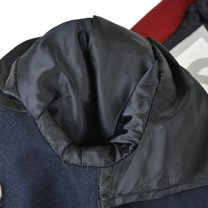 Chanel 2004 Sport Line Spring Letterman Bomber Jacket Navy #38