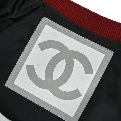 Chanel 2004 Sport Line Spring Letterman Bomber Jacket Navy #38