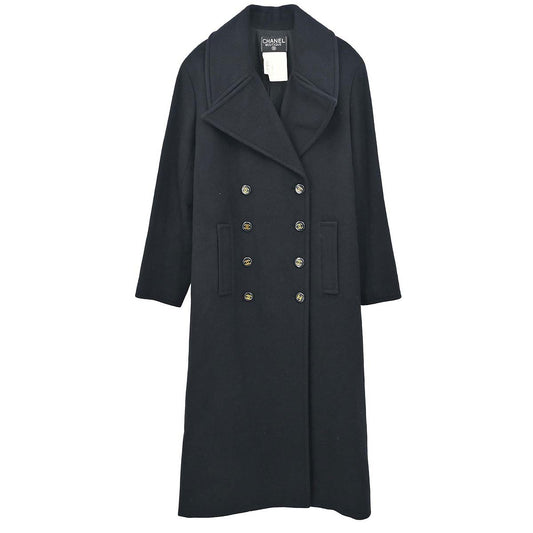 Chanel 1993 Coat Black #38