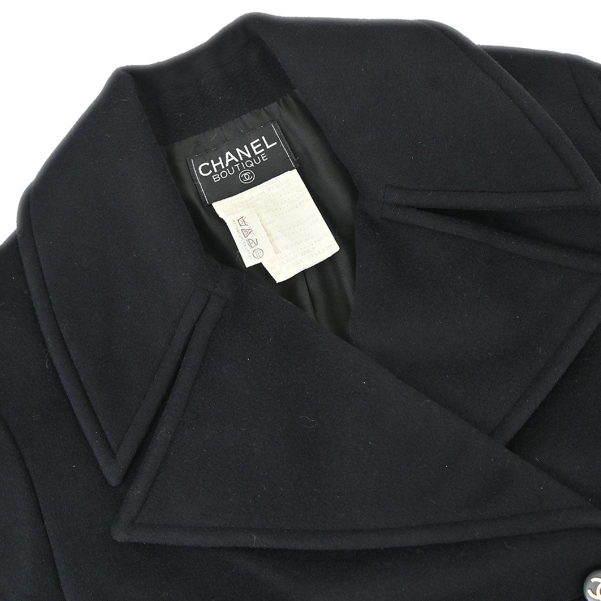Chanel 1993 Coat Black #38
