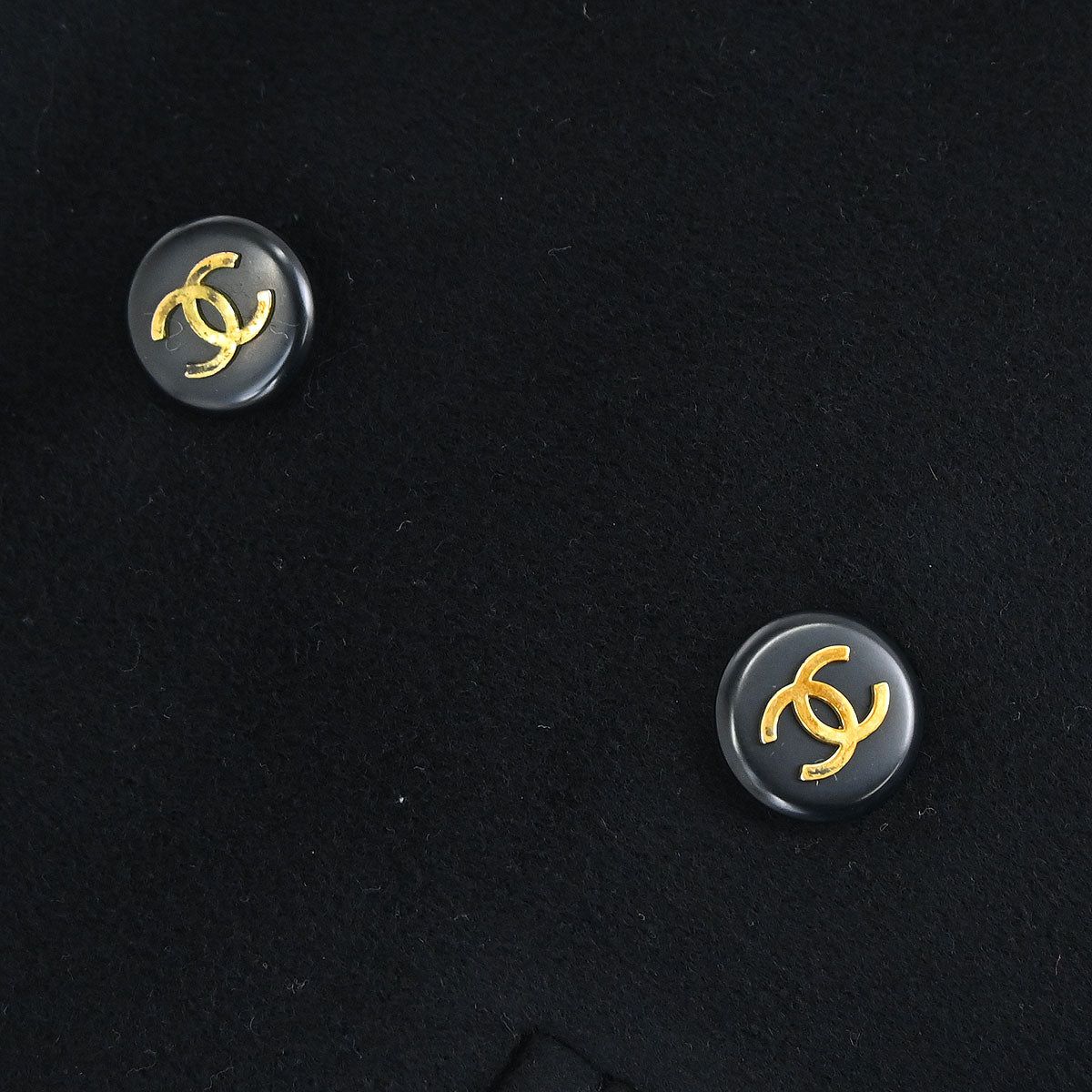 Chanel 1993 Coat Black #38