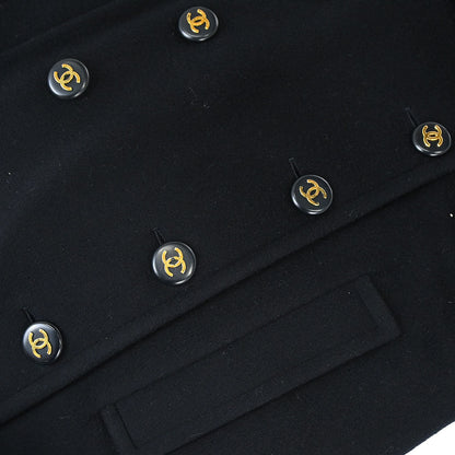 Chanel 1993 Coat Black #38