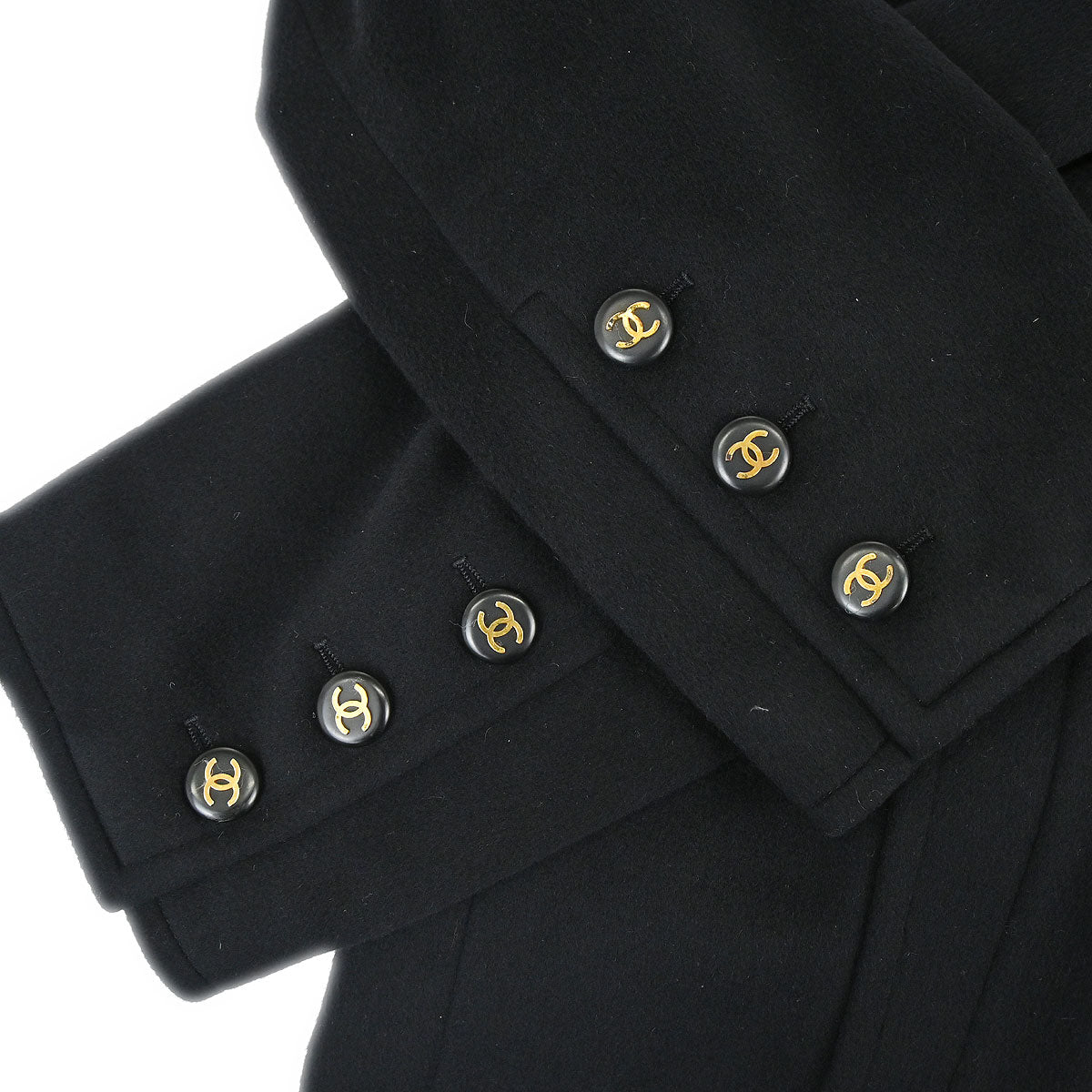 Chanel 1993 Coat Black #38