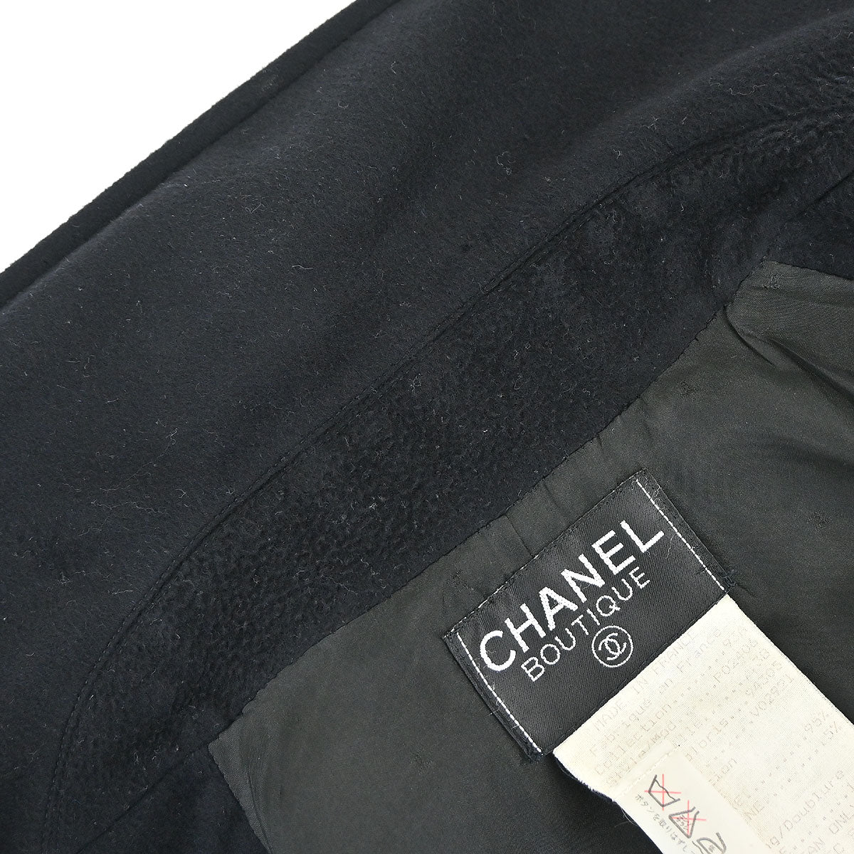 Chanel 1993 Coat Black #38