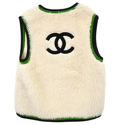 Chanel 1994 Sleeveless Vest Jacket White #34