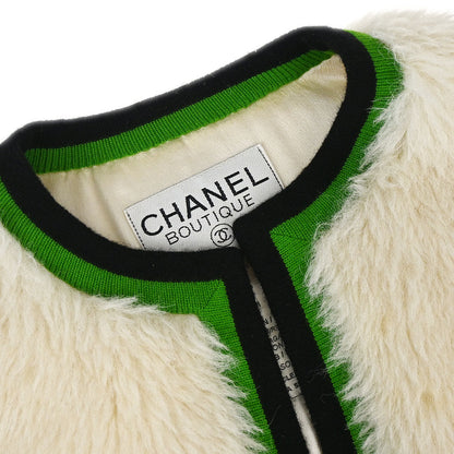 Chanel 1994 Sleeveless Vest Jacket White #34