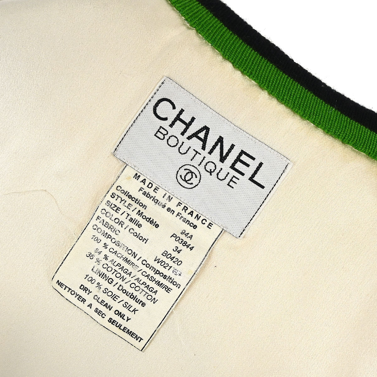 Chanel 1994 Sleeveless Vest Jacket White #34