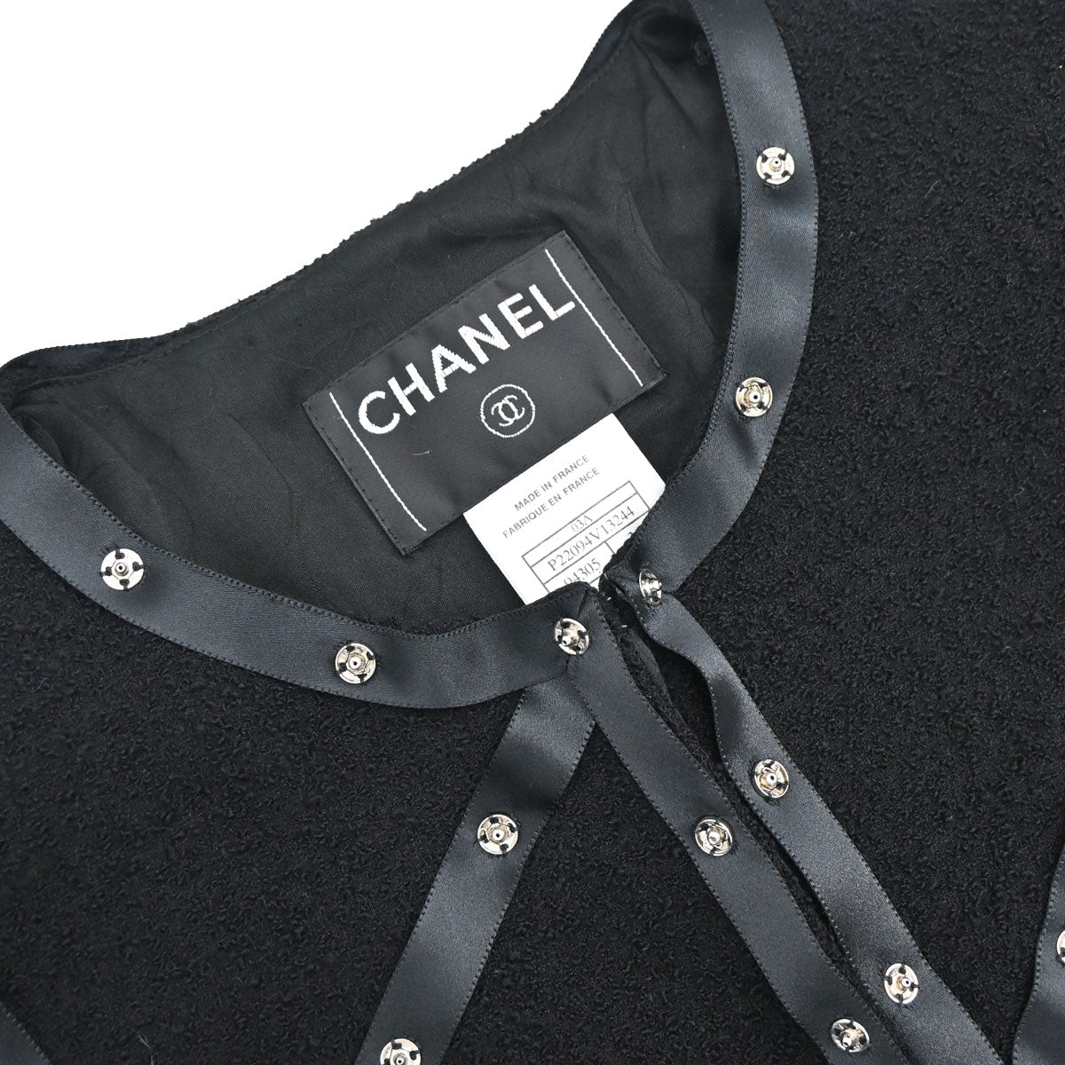 Chanel 2003 Setup Suit Jacket Skirt Black #36