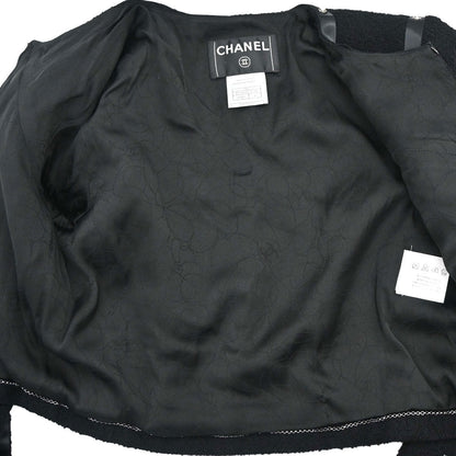 Chanel 2003 Setup Suit Jacket Skirt Black #36
