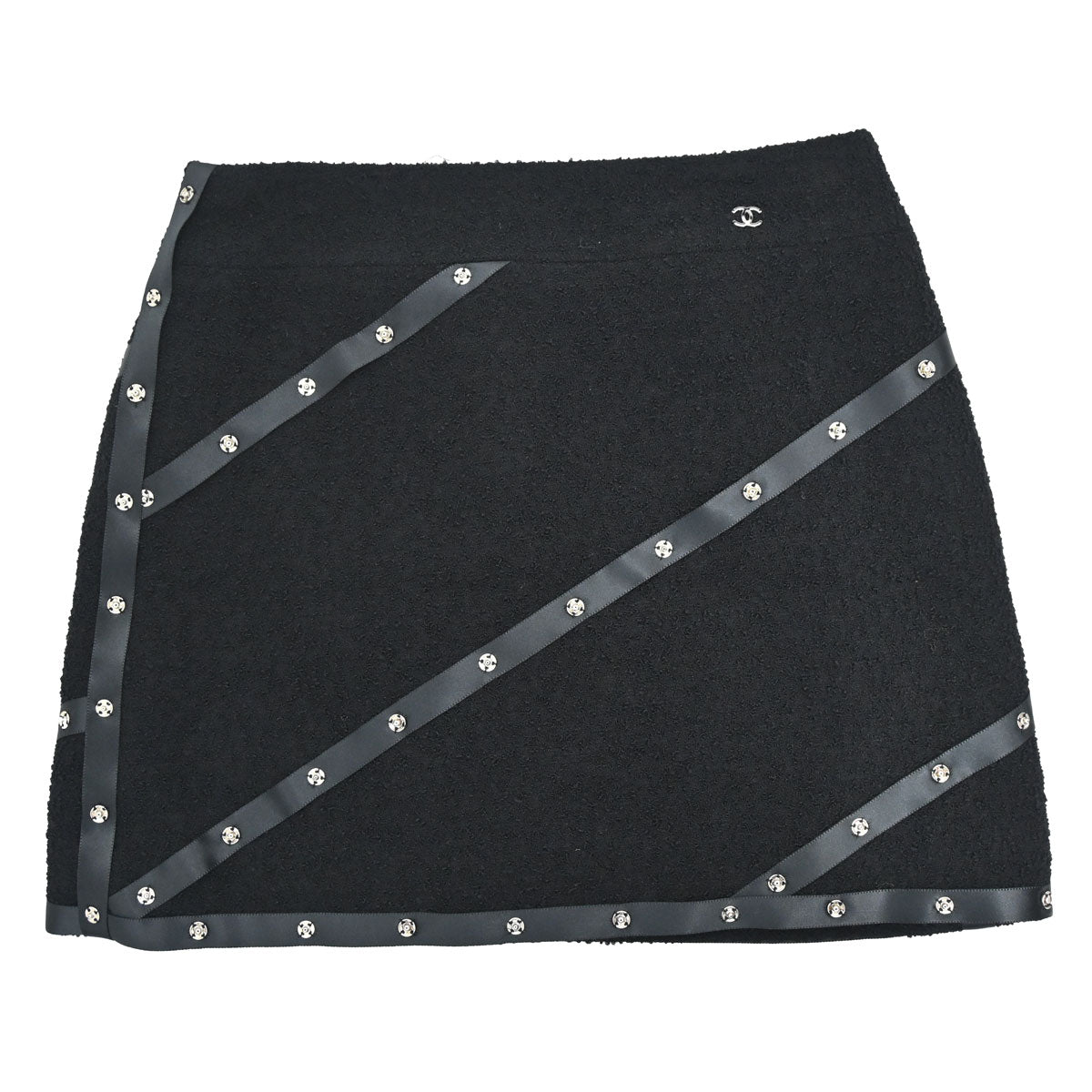 Chanel 2003 Setup Suit Jacket Skirt Black #36