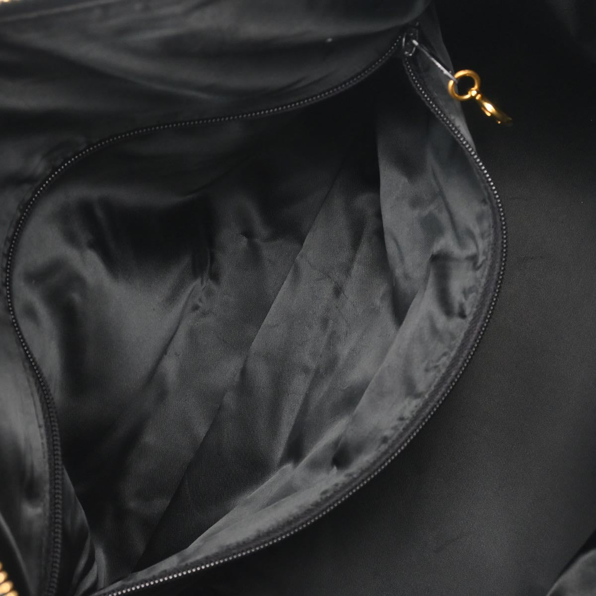 Chanel Black Caviar Skin 2way Shoulder Duffle Handbag