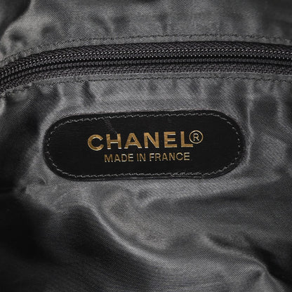 Chanel Black Caviar Skin 2way Shoulder Duffle Handbag