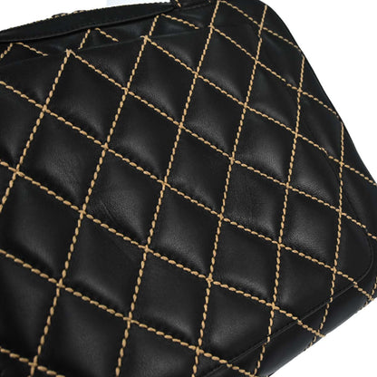 Chanel Black Calfskin Wild Stitch Handbag
