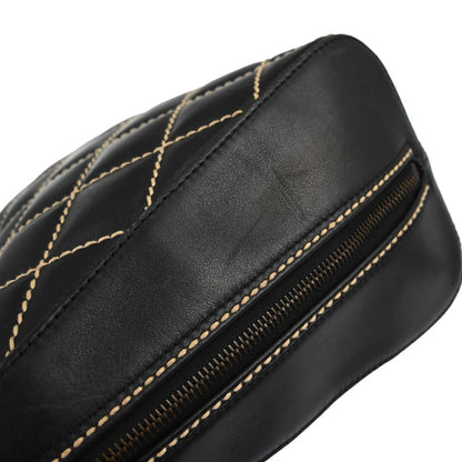 Chanel Black Calfskin Wild Stitch Handbag
