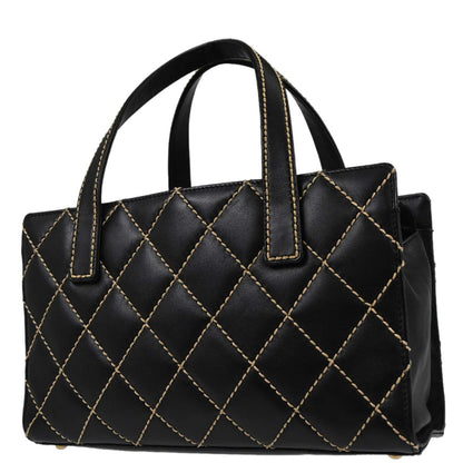 Chanel Black Calfskin Wild Stitch Handbag