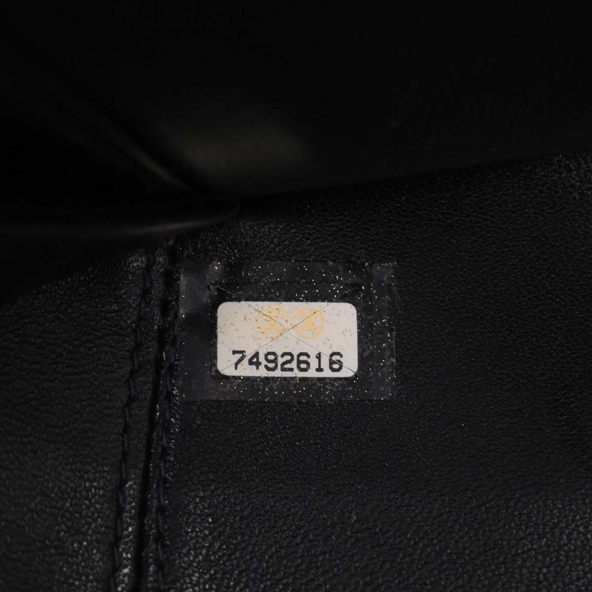 Chanel Black Lambskin Satin Camellia Handbag
