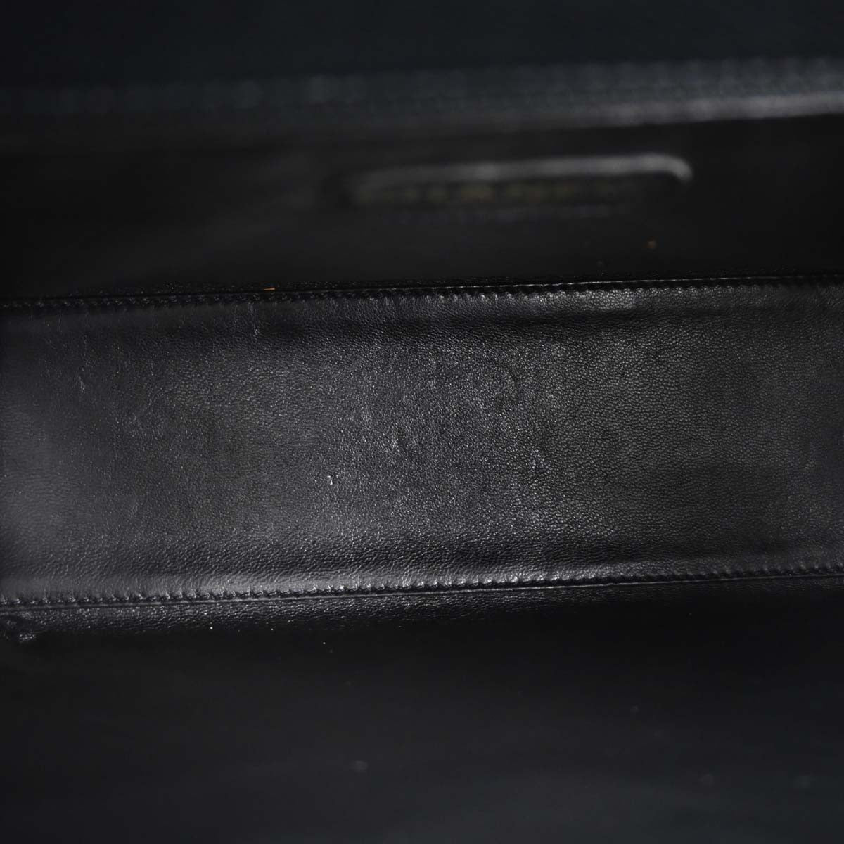 Chanel Black Caviar Skin Straight Flap Handbag