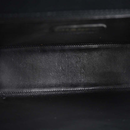 Chanel Black Caviar Skin Straight Flap Handbag
