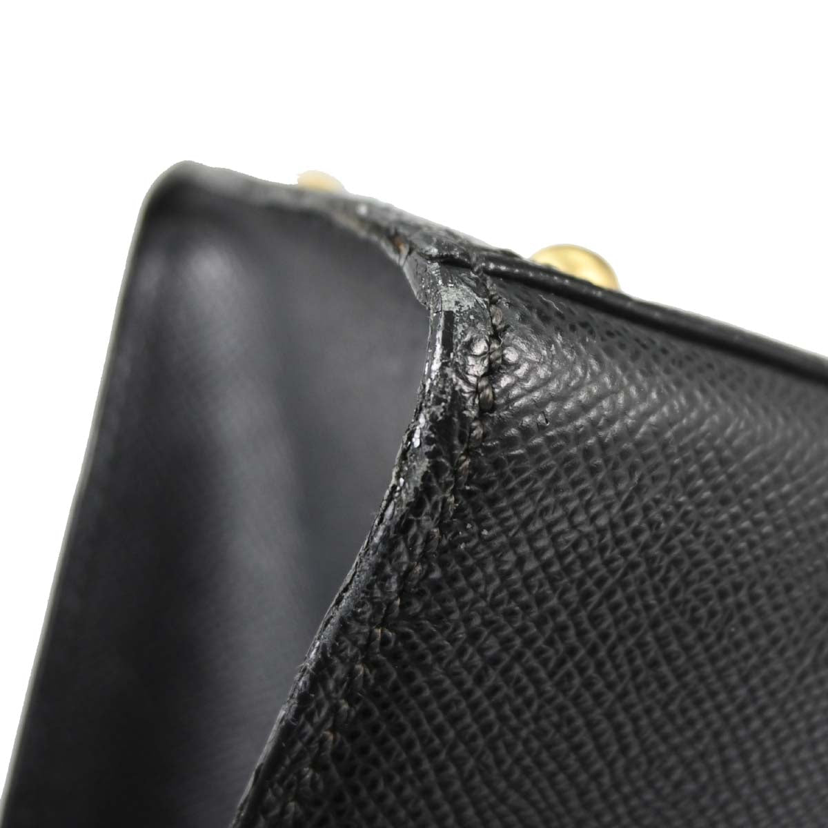 Chanel Black Caviar Skin Straight Flap Handbag