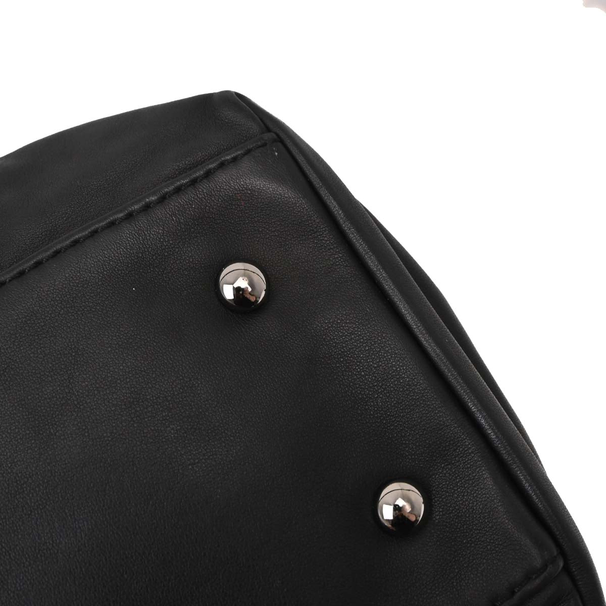 Chanel Black Calfskin Luxury Line Tote Handbag