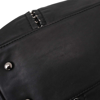Chanel Black Calfskin Luxury Line Tote Handbag
