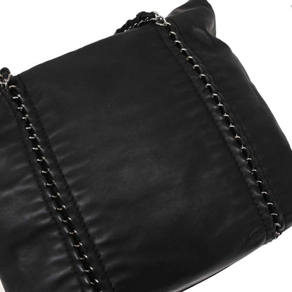 Chanel Black Calfskin Luxury Line Tote Handbag