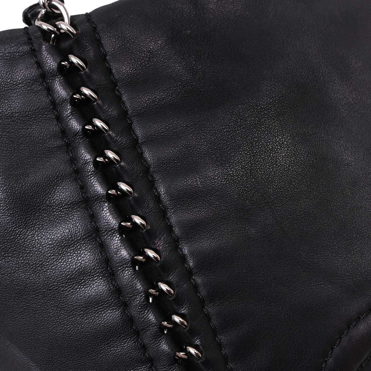 Chanel Black Calfskin Luxury Line Tote Handbag